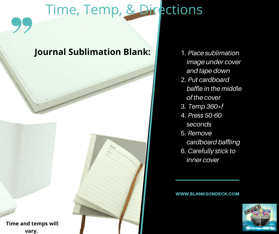 Journal White Sublimation Blank Custom Logo Blanks On Deck