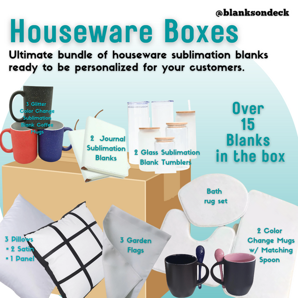 Houseware Box : Sublimation Blanks Bundle
